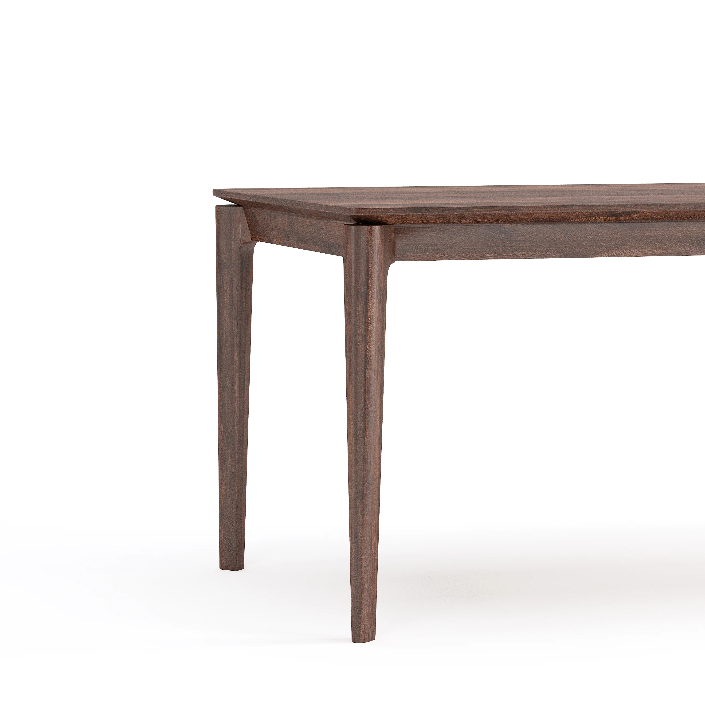Elan Dining Table (6.5 feet) - Solid Teak/Walnut/Oak Wood - Image 7