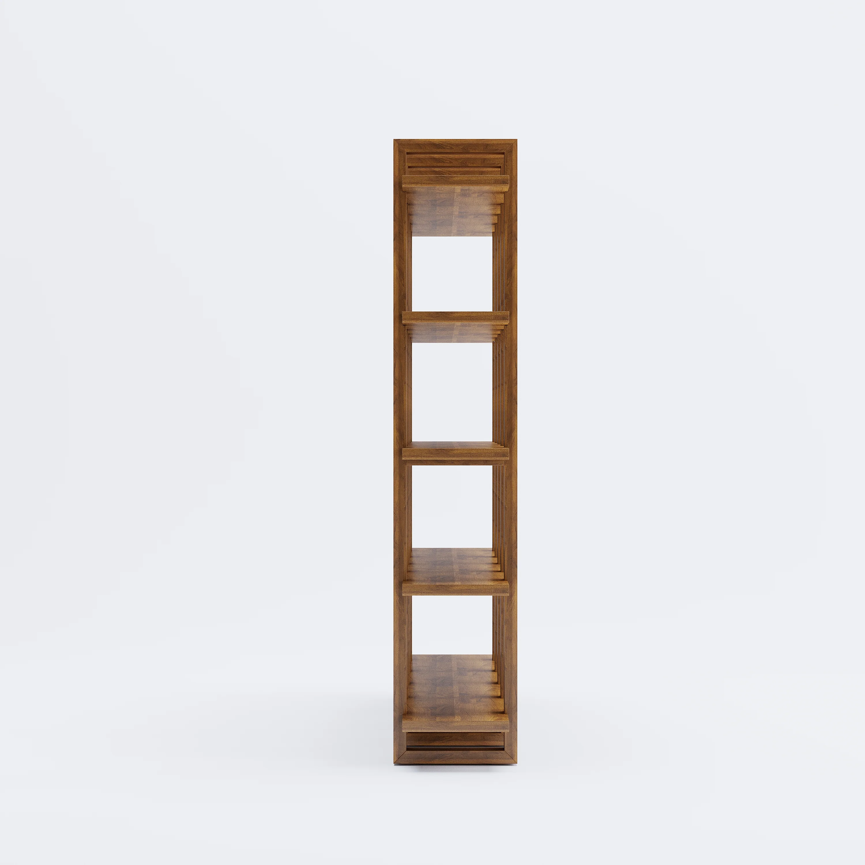 Harmony Shelf/Bookcase - 98" - Solid Teak Wood - Image 5
