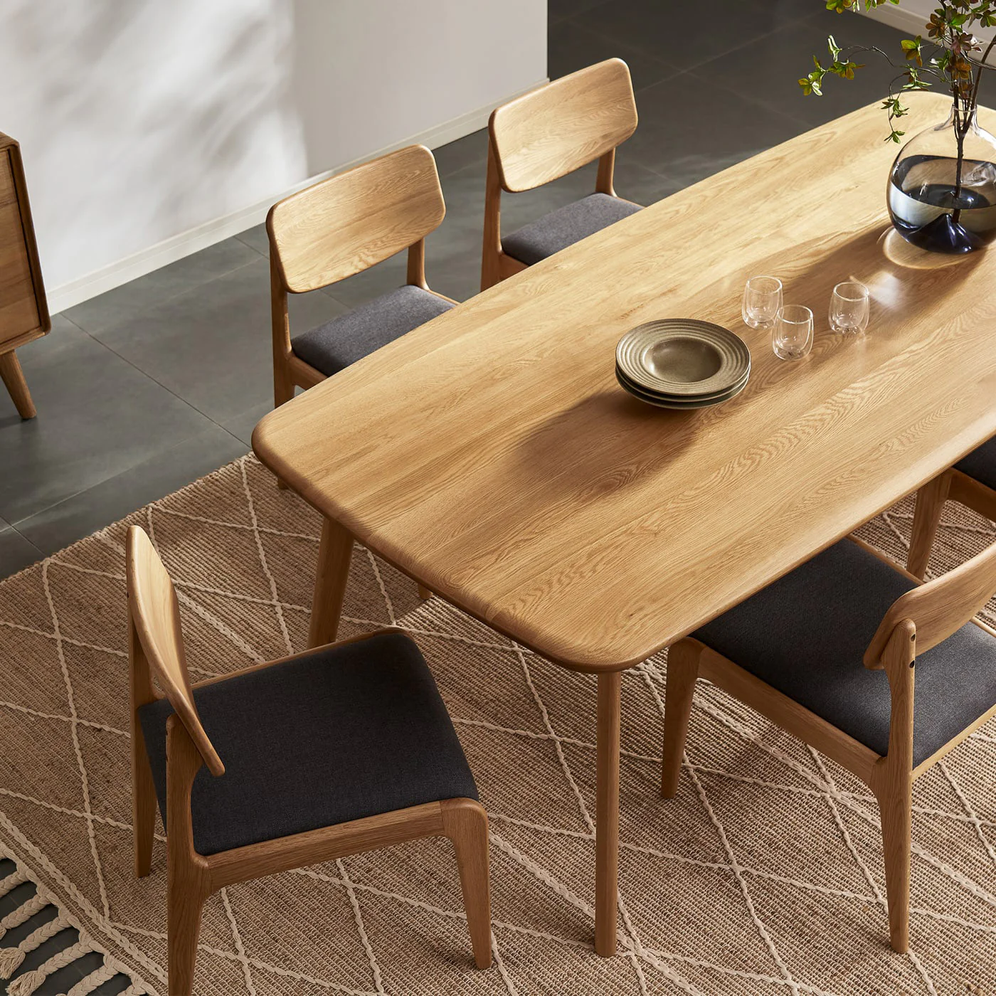 Kosha Dining Table (7 feet) - Solid Teak/Walnut/Oak Wood - Image 21