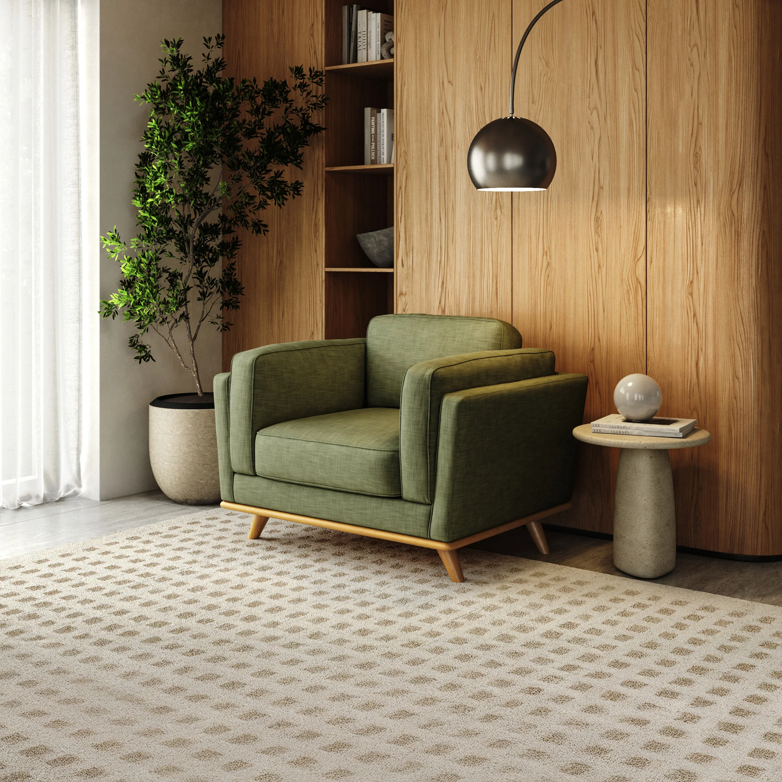 Lumo Sofa | 1 Seater | Down-feather Back Cushions - Image 9