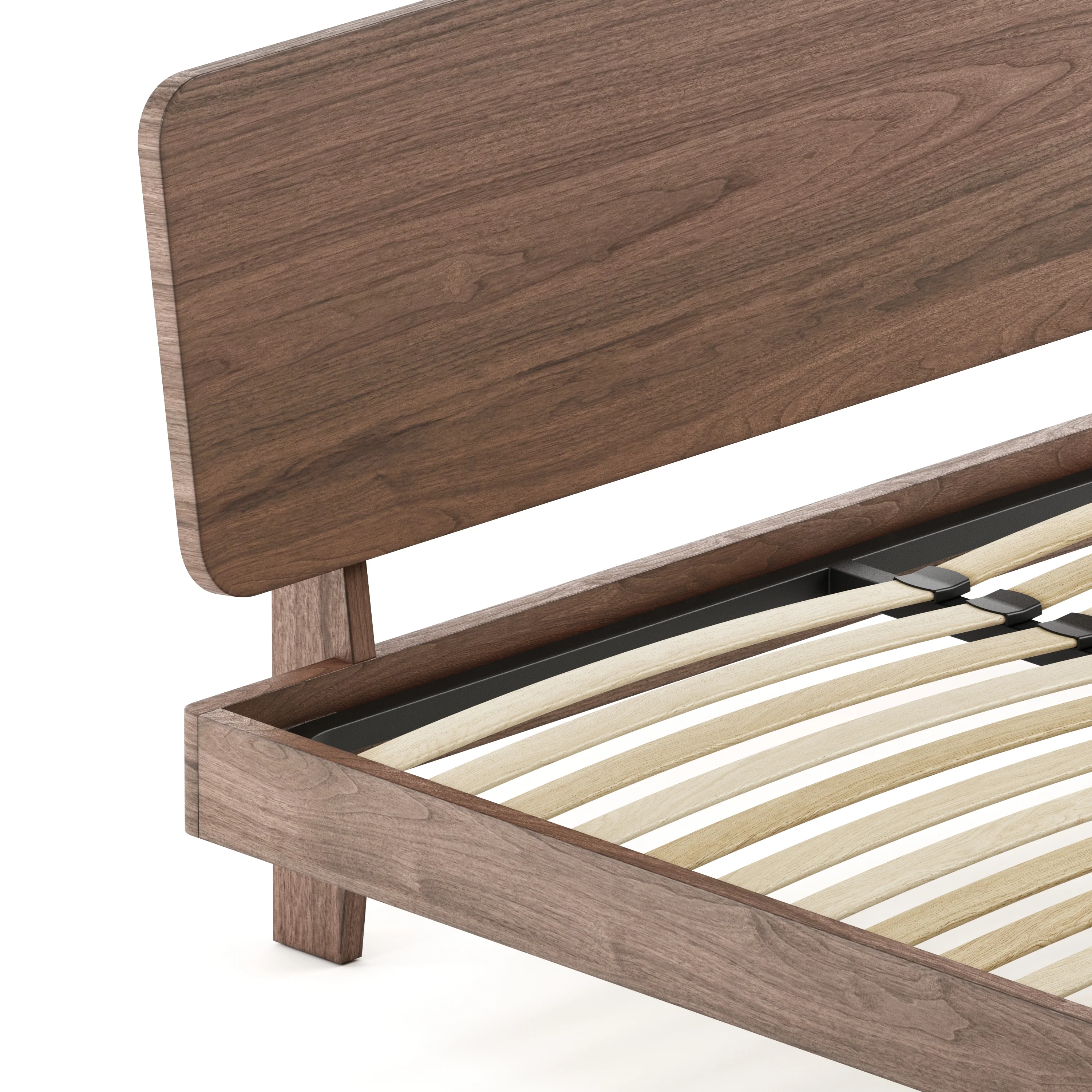 Mowa Bed - Solid Teak/Walnut/Oak Wood (Queen) - Image 25