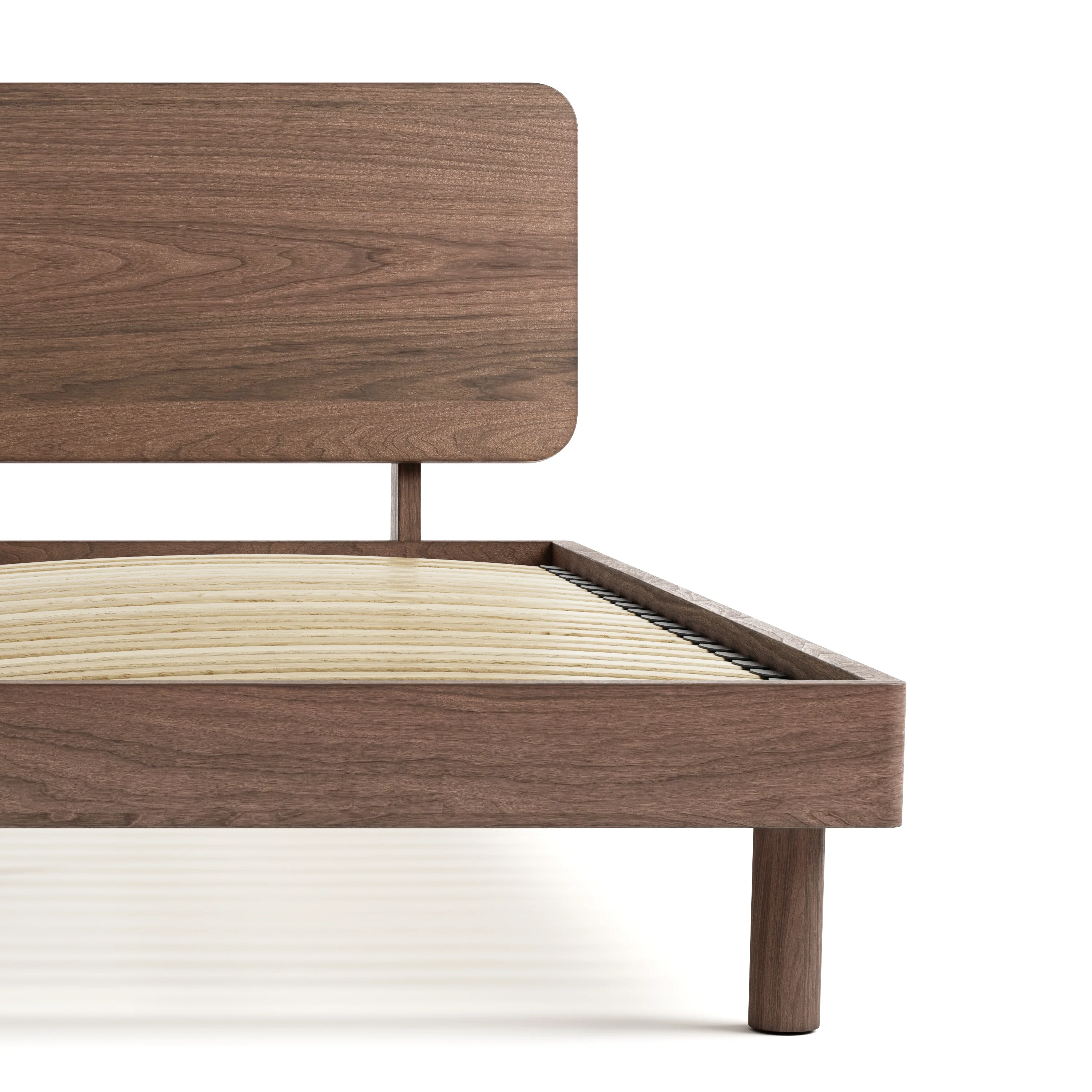 Mowa Bed - Solid Teak/Walnut/Oak Wood (Queen) - Image 26