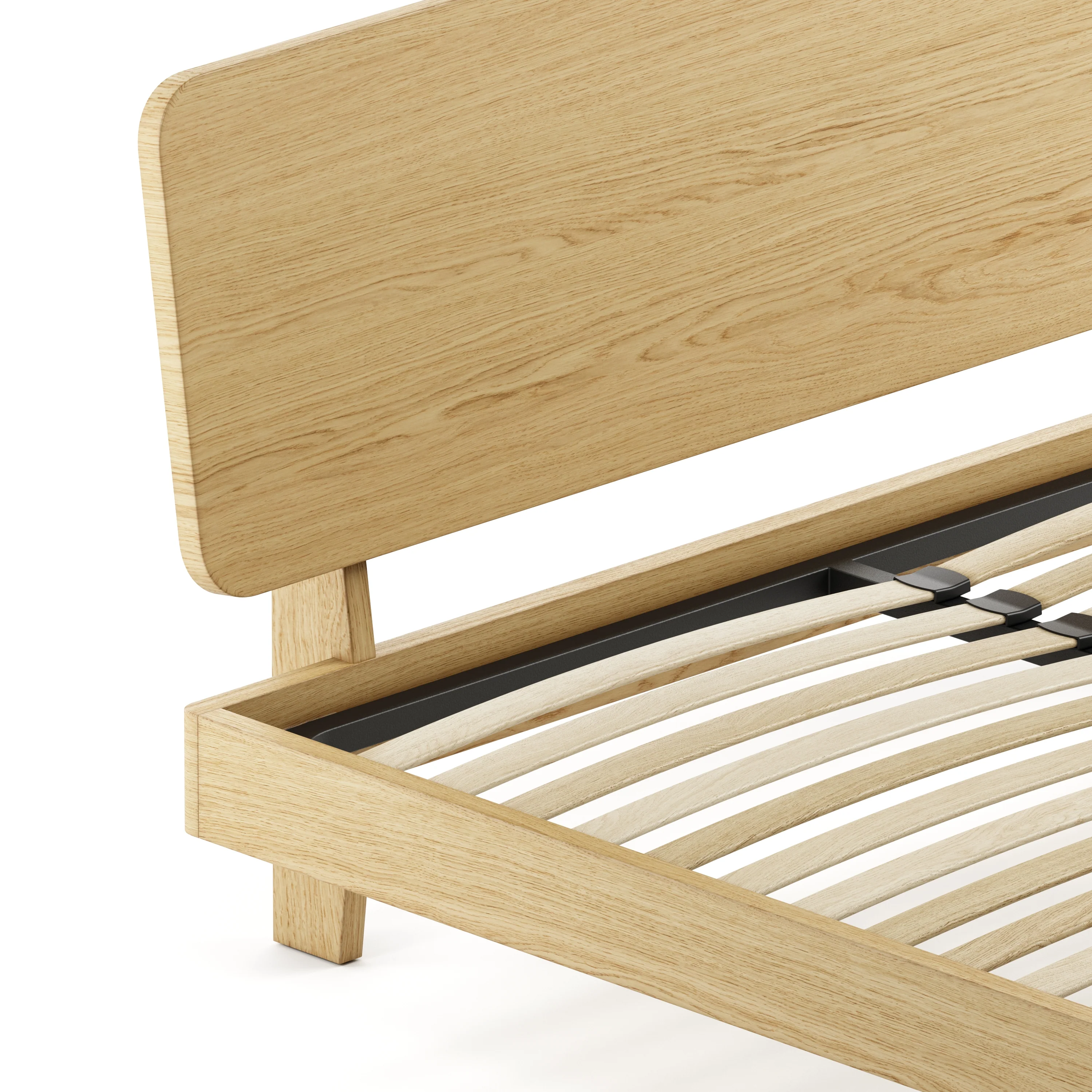 Mowa Bed - Solid Teak/Walnut/Oak Wood (Queen) - Image 40
