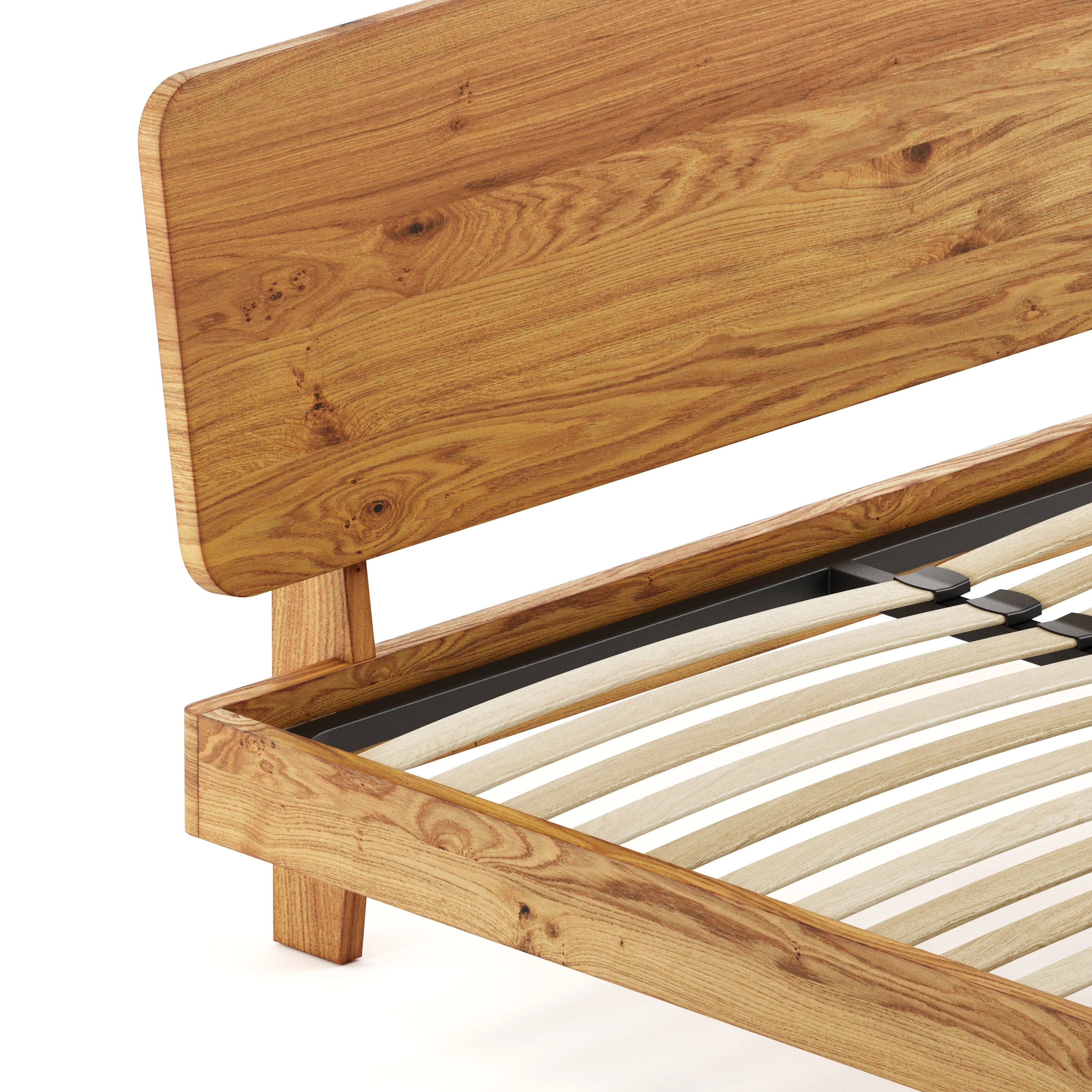 Mowa Bed - Solid Teak/Walnut/Oak Wood (Queen) - Image 7