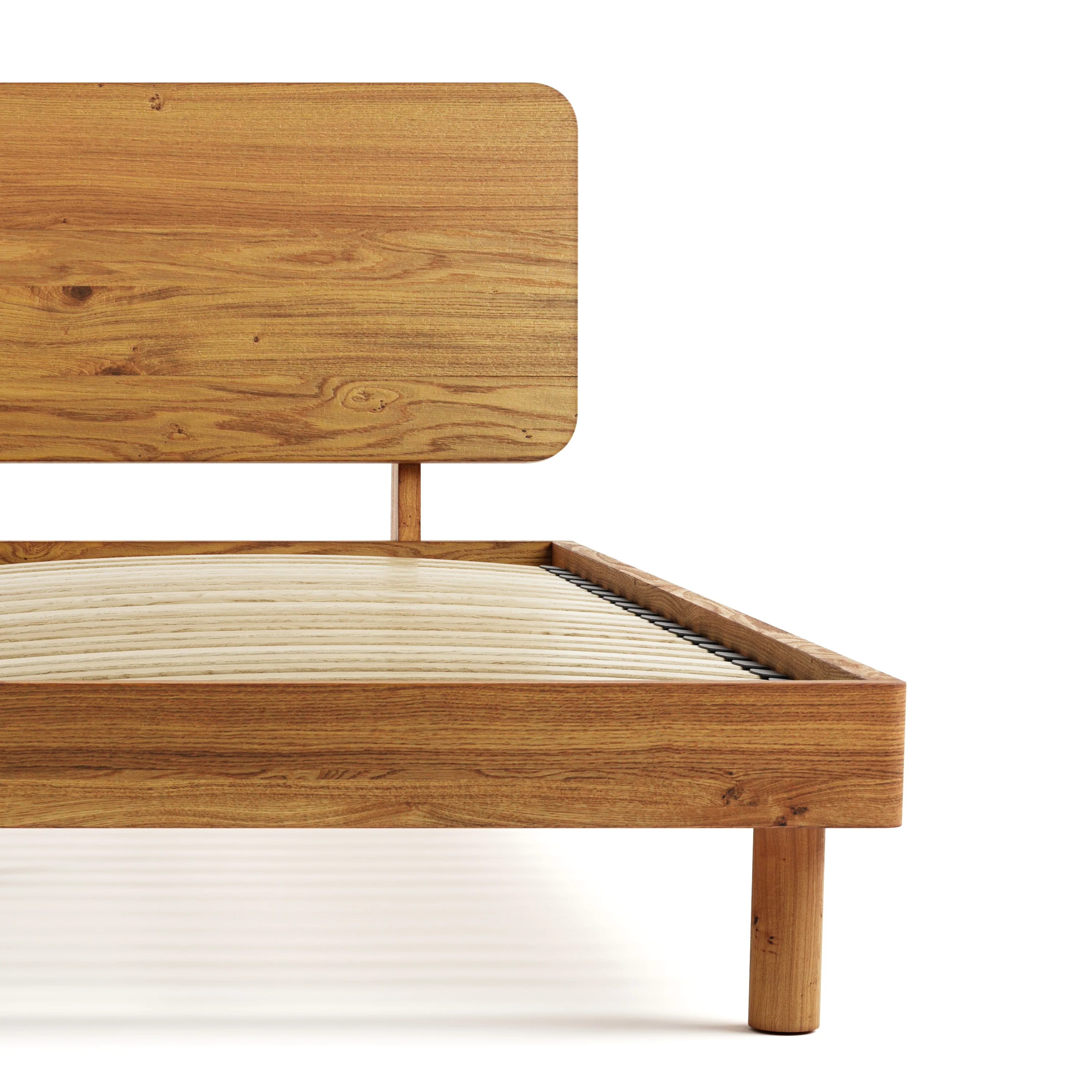 Mowa Bed - Solid Teak/Walnut/Oak Wood (Queen) - Image 8