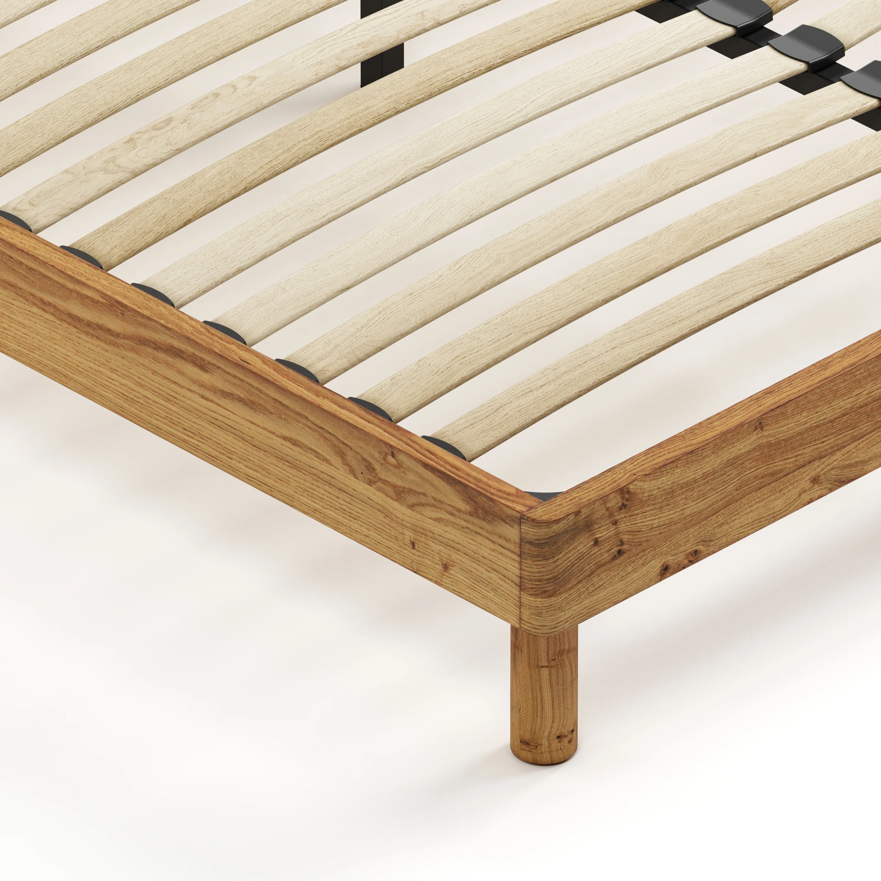 Mowa Bed - Solid Teak/Walnut/Oak Wood (Queen) - Image 9