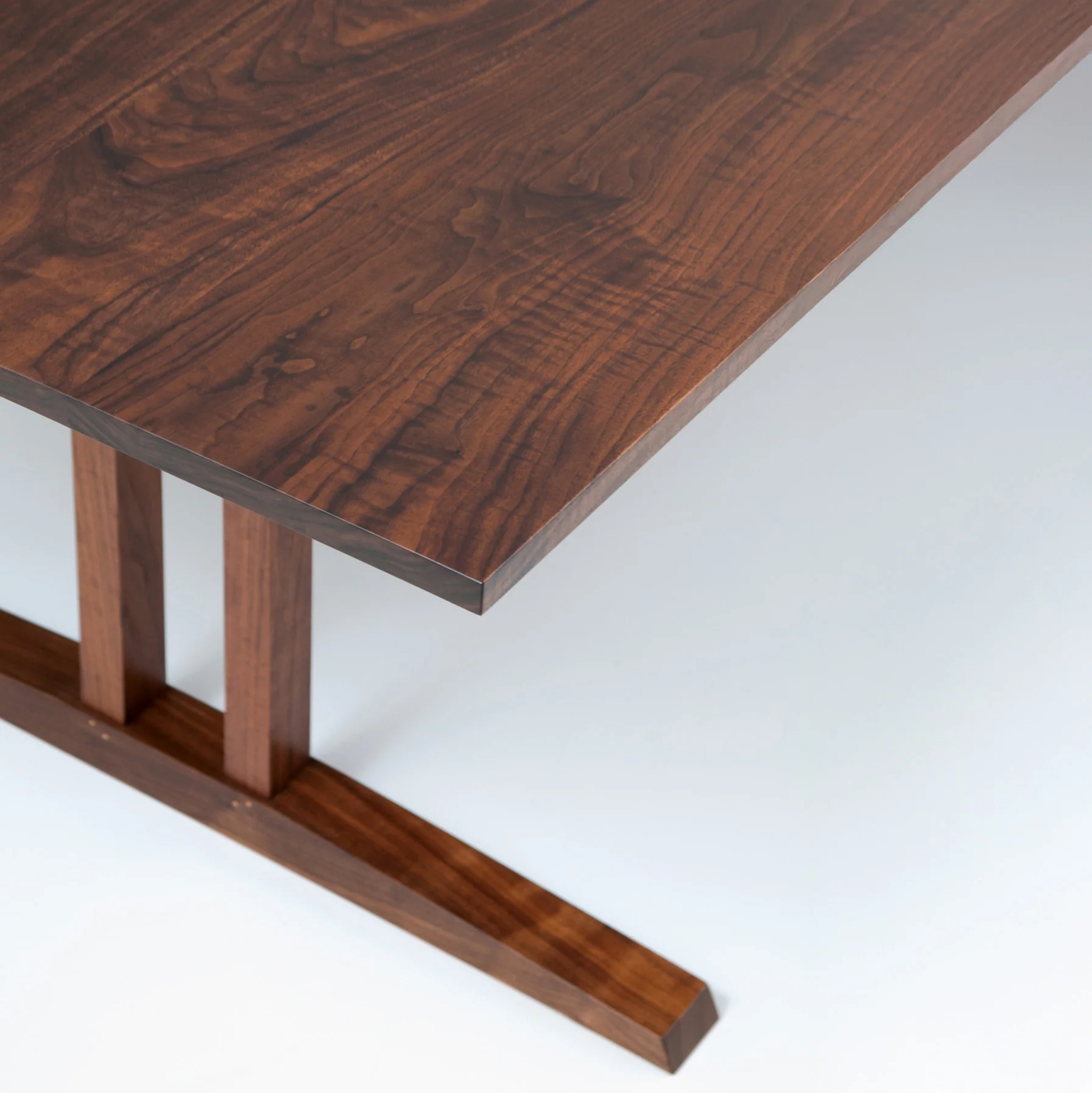 Niva Dining Table (6.5 feet) - Solid Teak/Walnut/Oak Wood - Image 11
