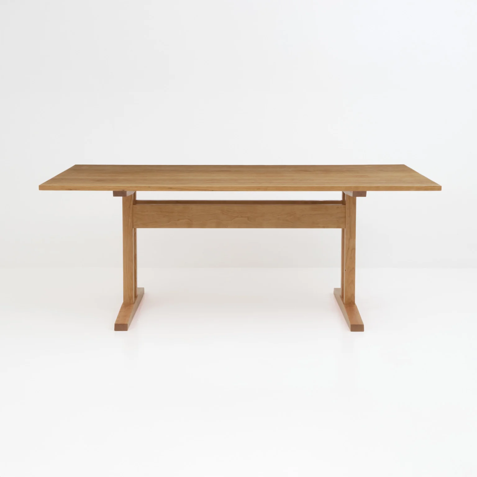 Niva Dining Table (6.5 feet) - Solid Teak/Walnut/Oak Wood - Image 2