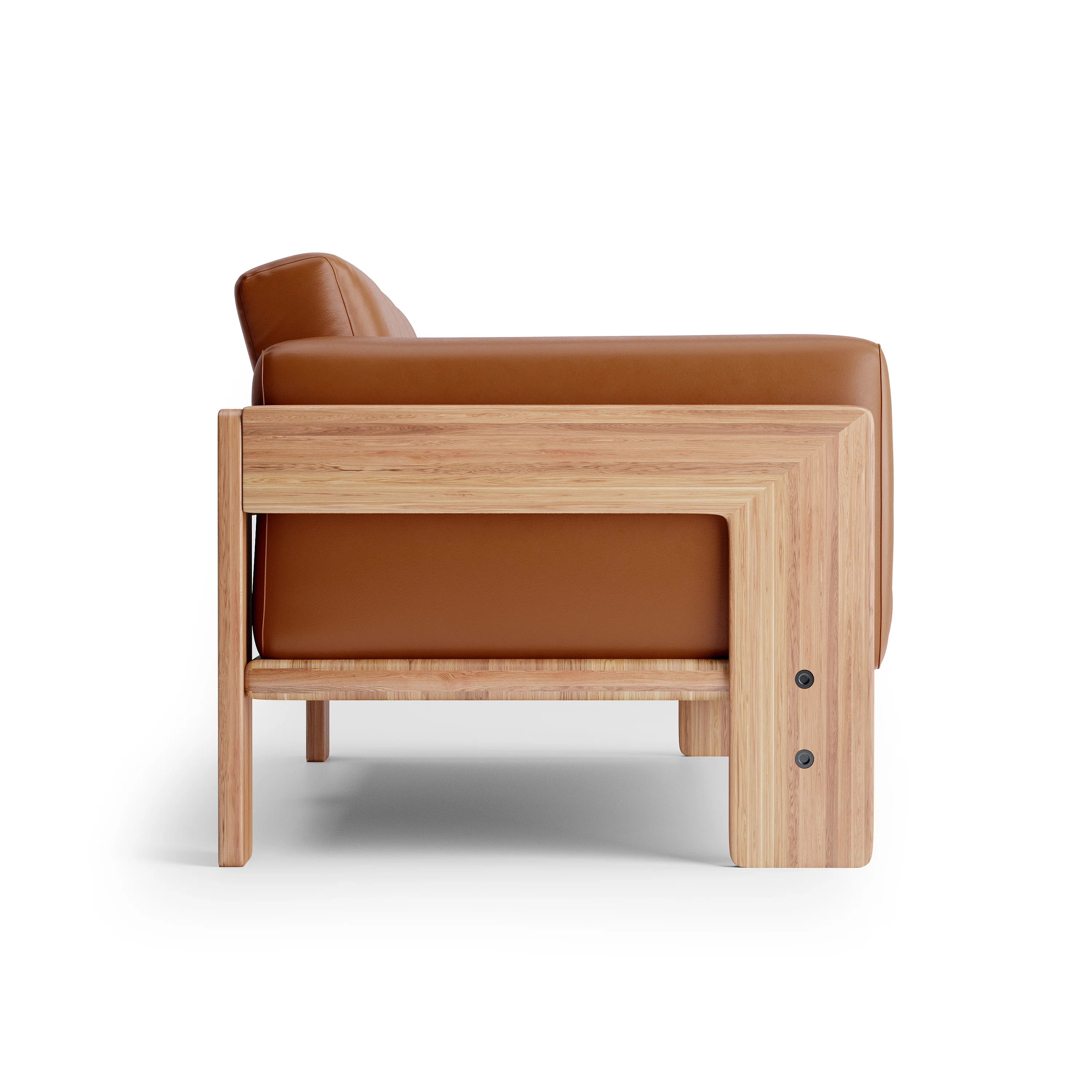 Nordhaven Sofa | 1 Seater | Italian Leather | Solid Teak/Walut/Oak Wood - Image 14