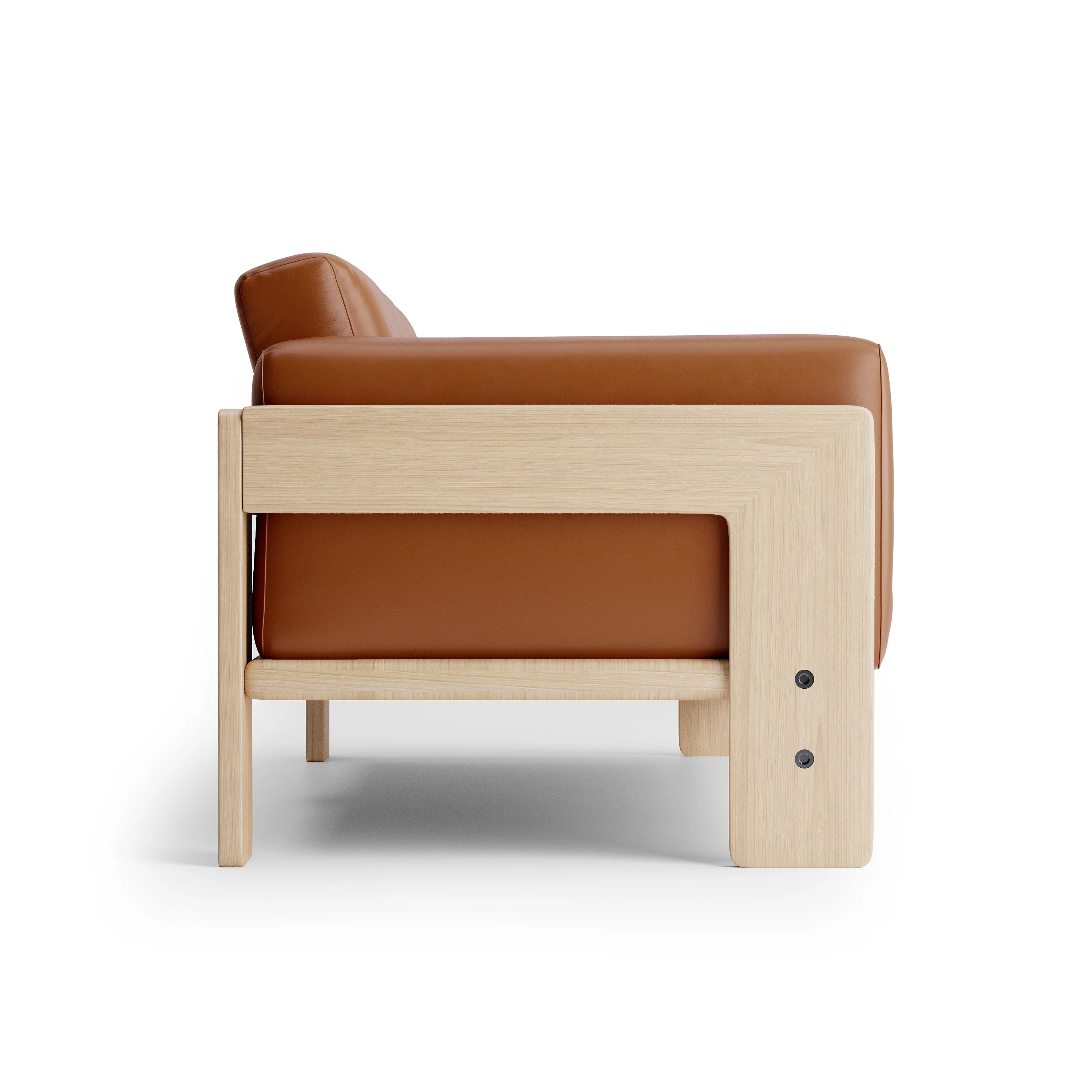 Nordhaven Sofa | 1 Seater | Italian Leather | Solid Teak/Walut/Oak Wood - Image 21