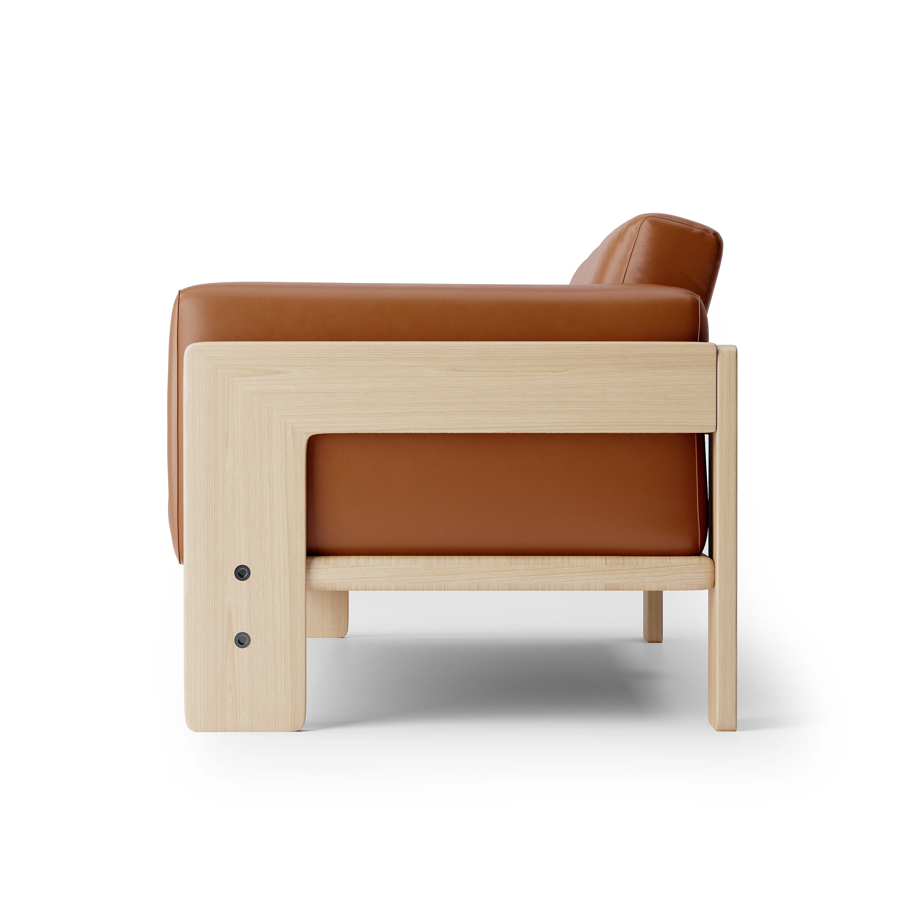 Nordhaven Sofa | 2 Seater | Italian Leather | Solid Teak/Walut/Oak Wood - Image 21