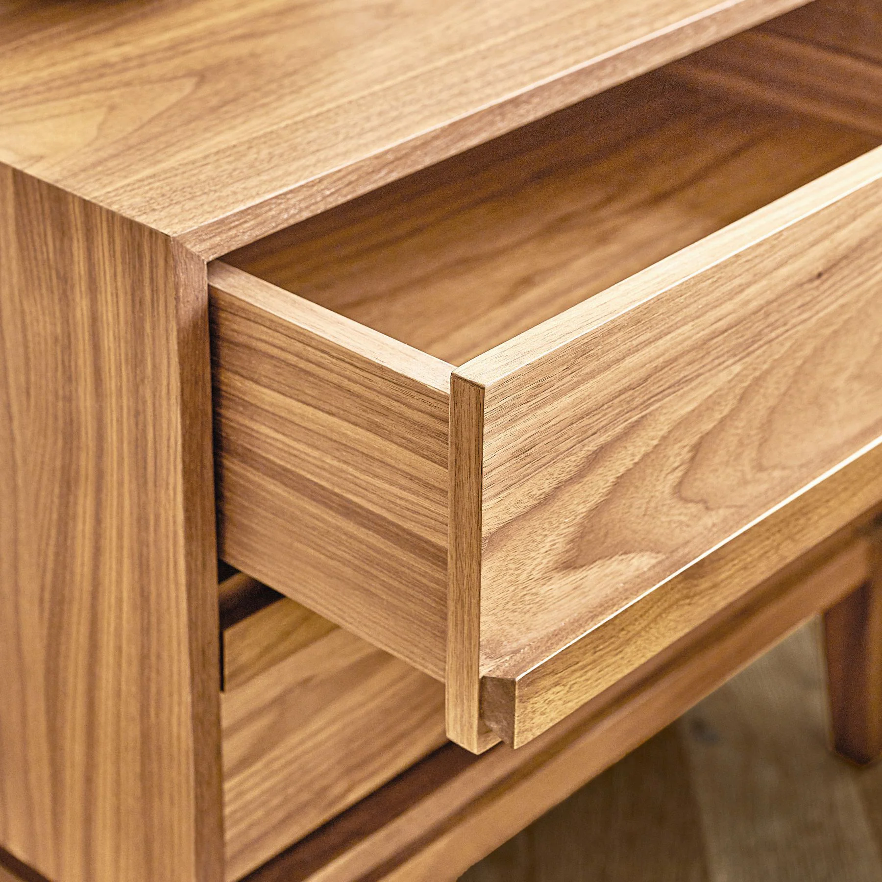 Nordwyn Bedside Table - Solid Walnut/Teak/Oak Wood - Image 14