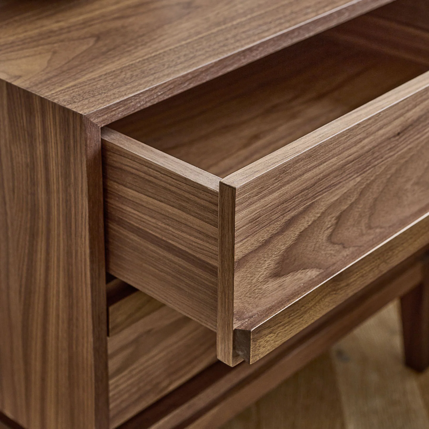 Nordwyn Bedside Table - Solid Walnut/Teak/Oak Wood - Image 7