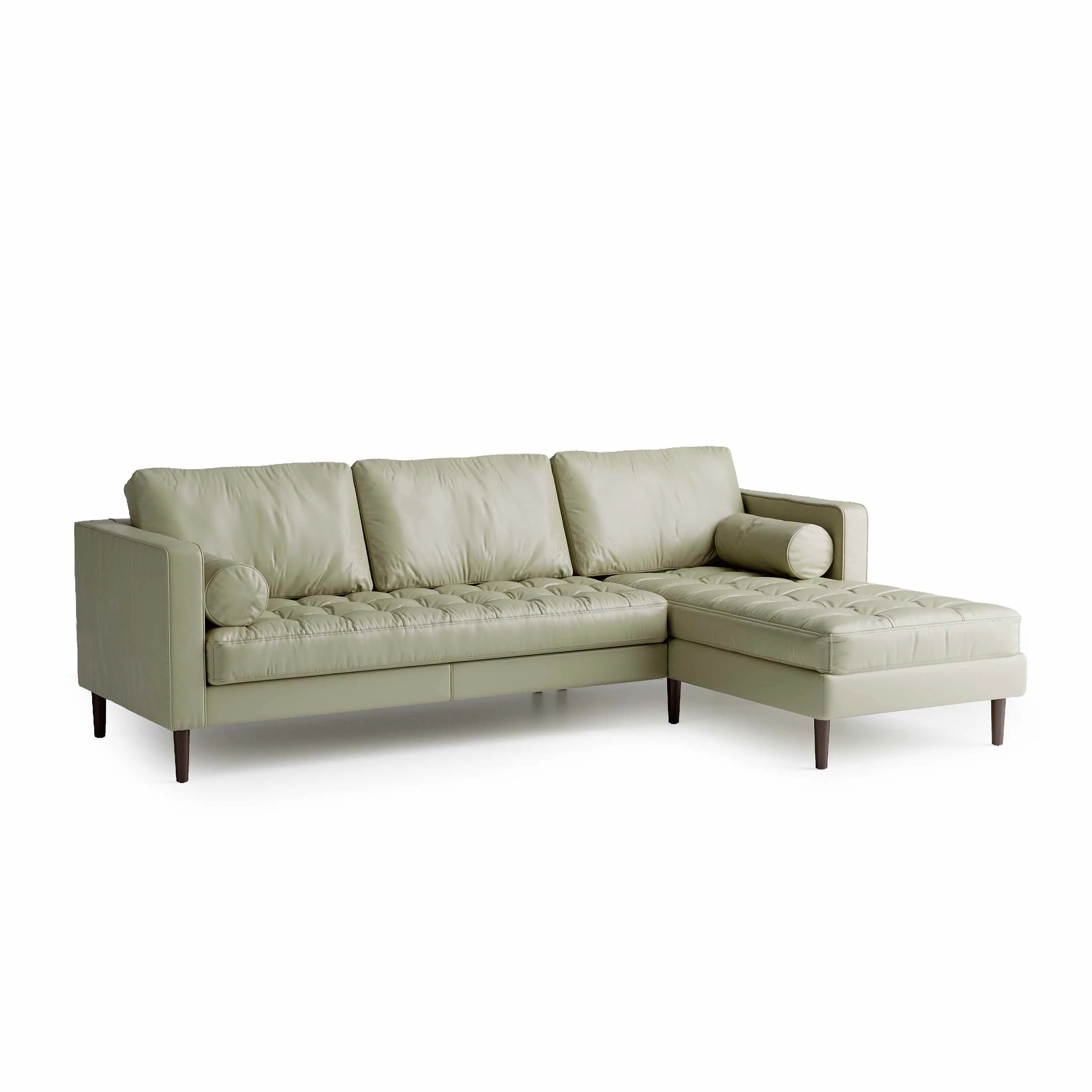 Palo Sofa | L-Shaped Right Sectional with Chaise (8.25 feet) | Italian Leather Sofa - Image 10