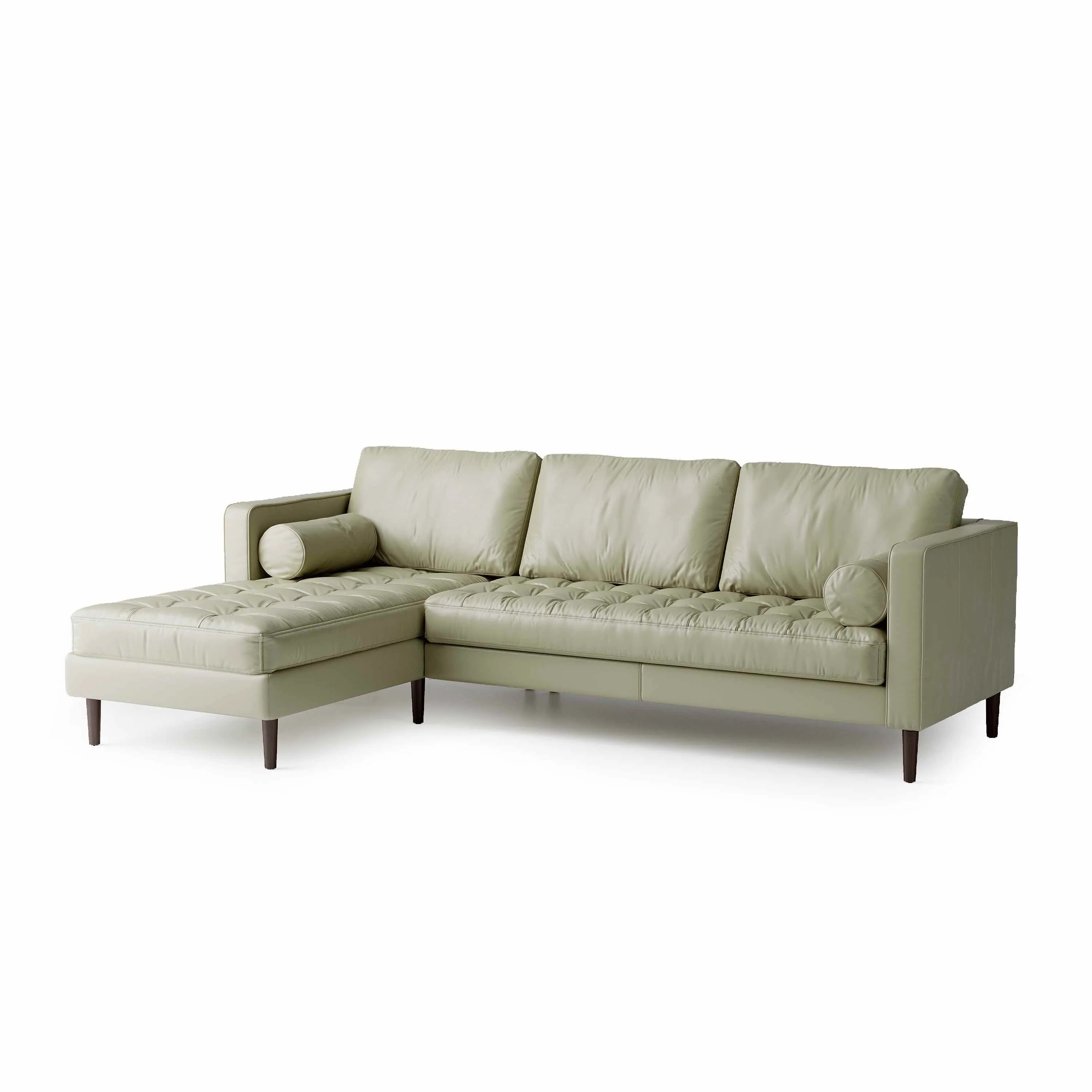 Palo Sofa | L-Shaped Right Sectional with Chaise (8.25 feet) | Italian Leather Sofa - Image 11