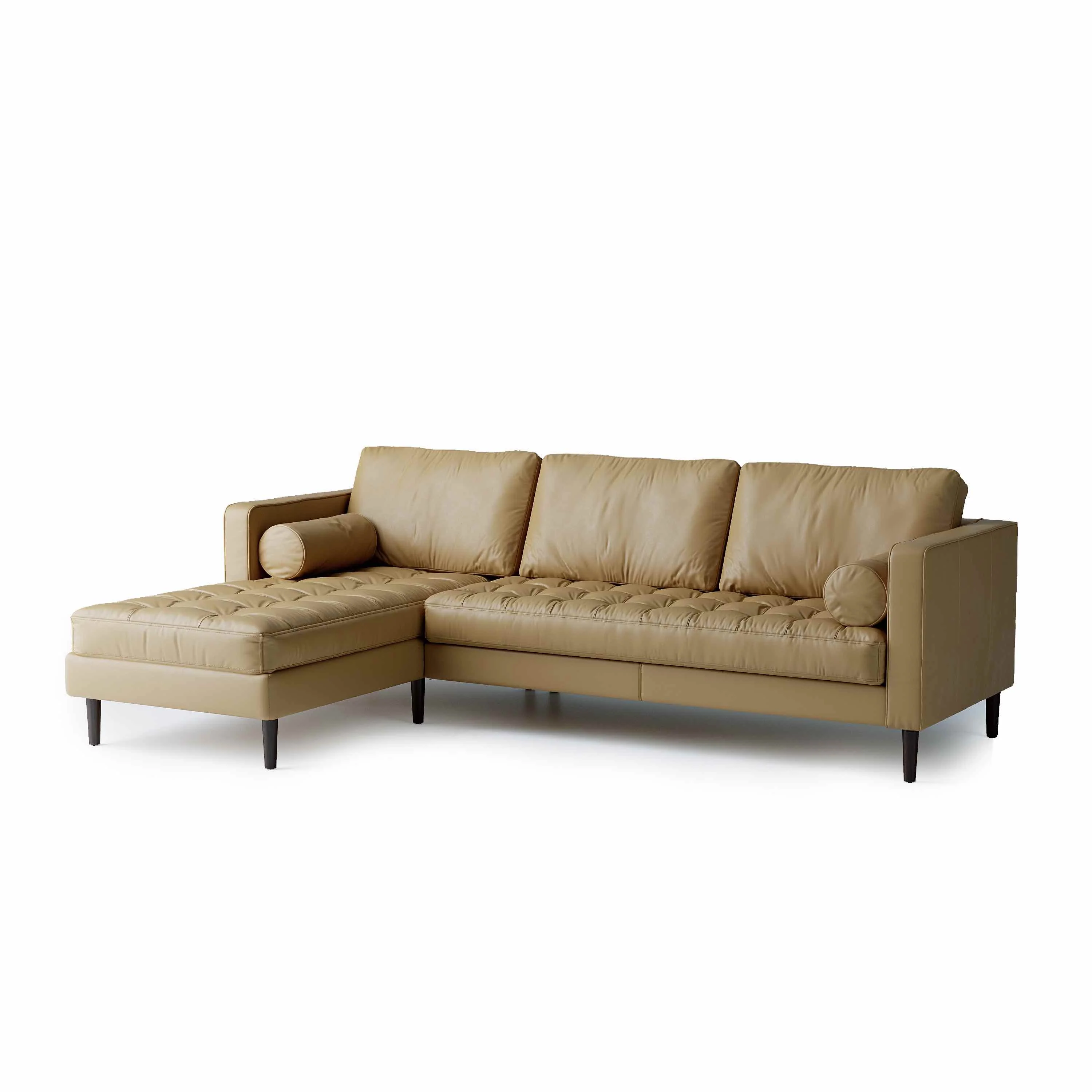Palo Sofa | L-Shaped Right Sectional with Chaise (8.25 feet) | Italian Leather Sofa - Image 17