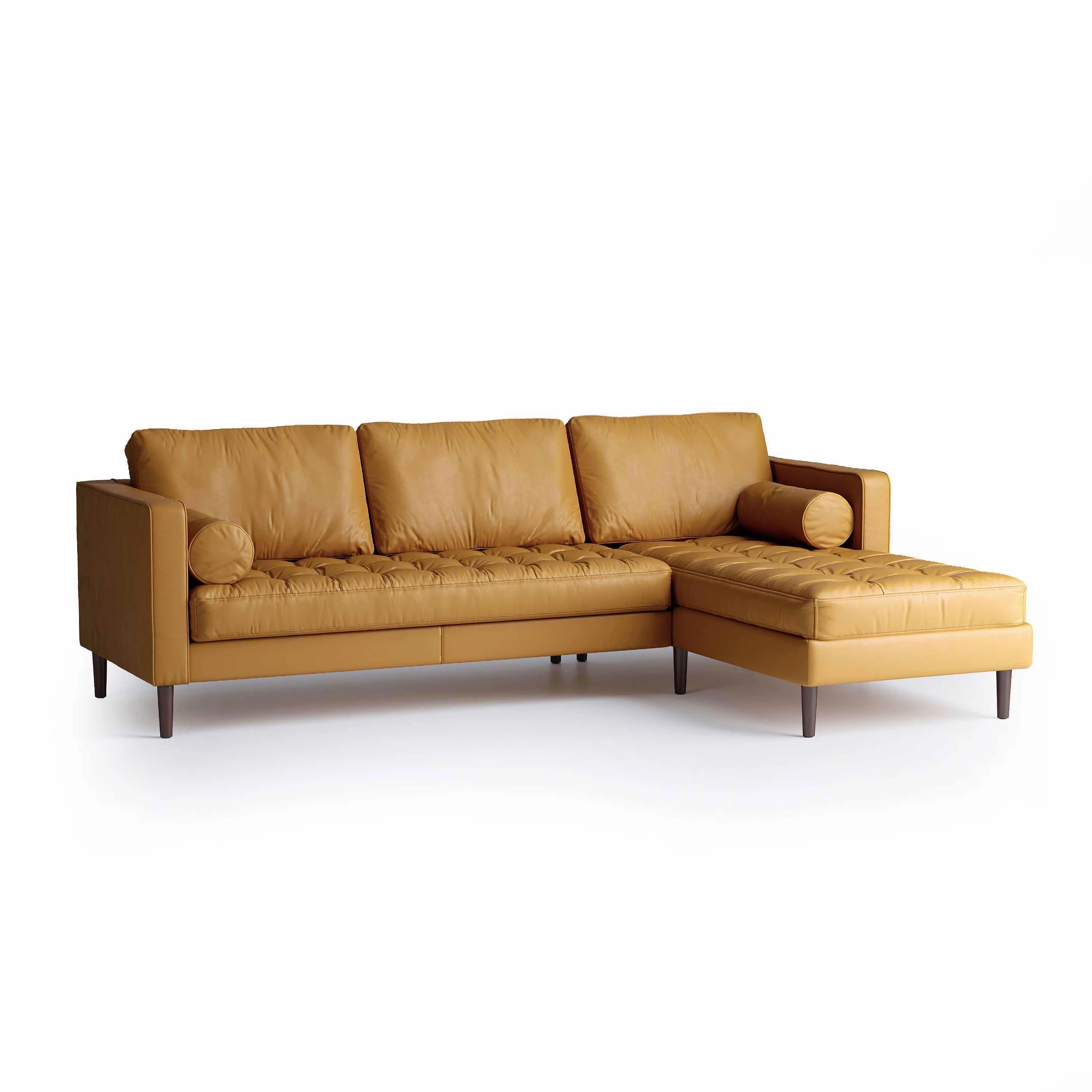 Palo Sofa | L-Shaped Right Sectional with Chaise (8.25 feet) | Italian Leather Sofa - Image 22