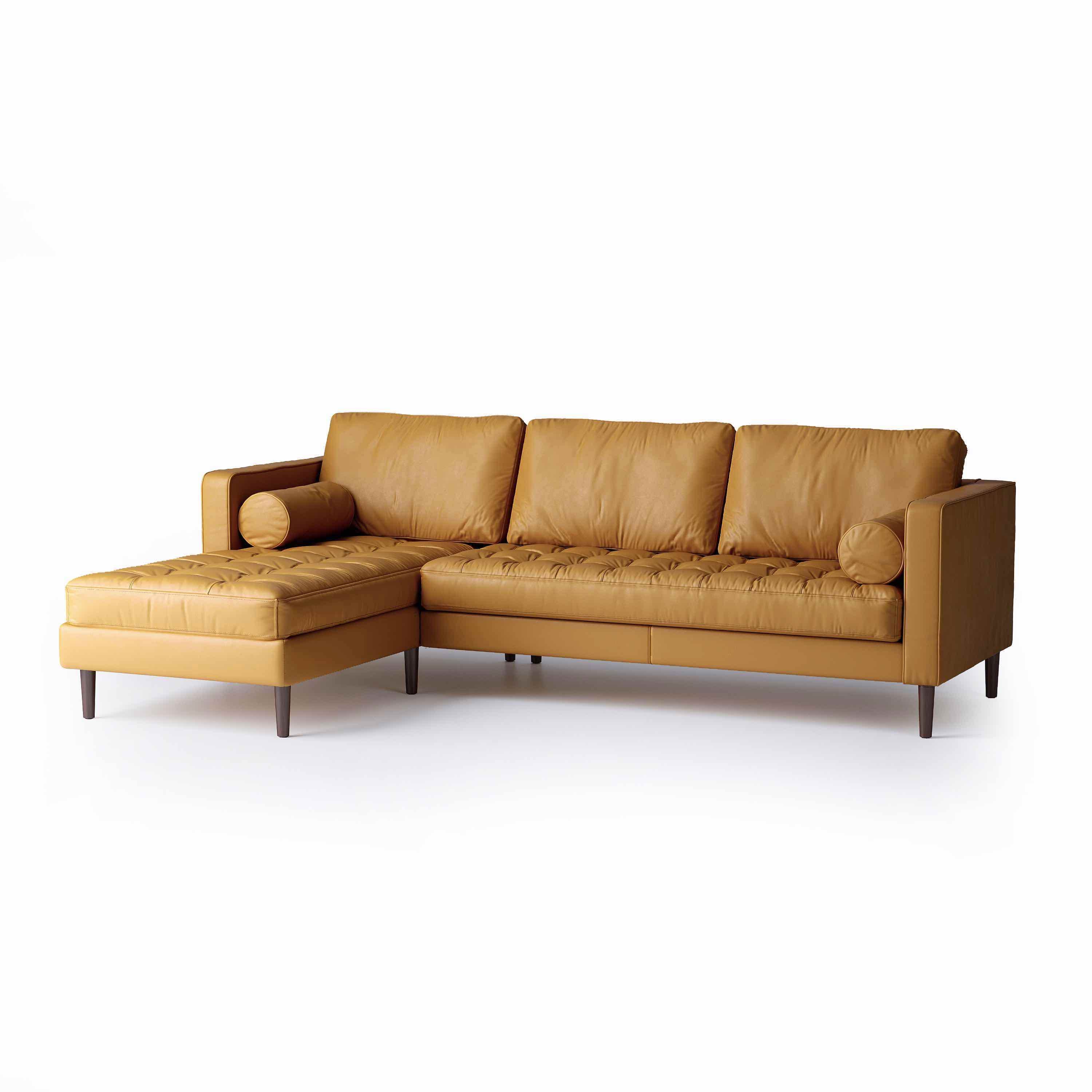Palo Sofa | L-Shaped Right Sectional with Chaise (8.25 feet) | Italian Leather Sofa - Image 23