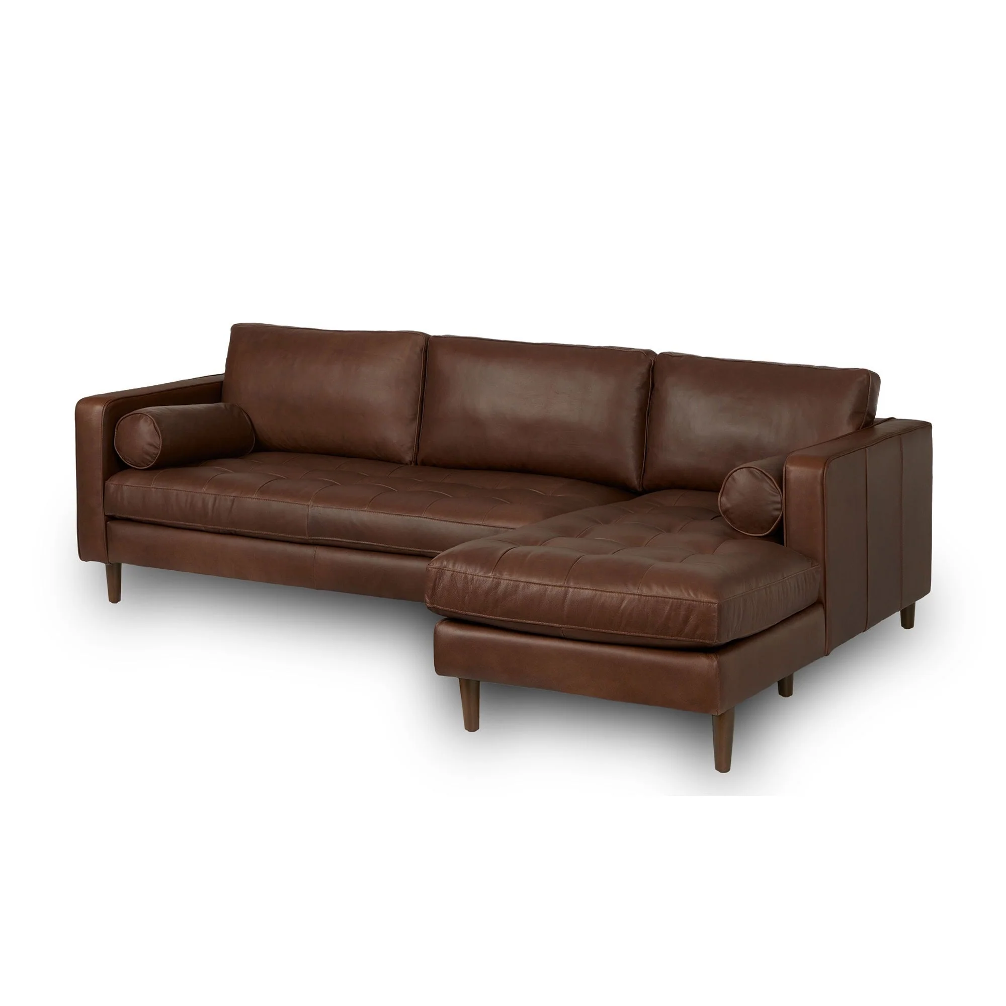 Palo Sofa | L-Shaped Right Sectional with Chaise (8.25 feet) | Italian Leather Sofa - Image 26