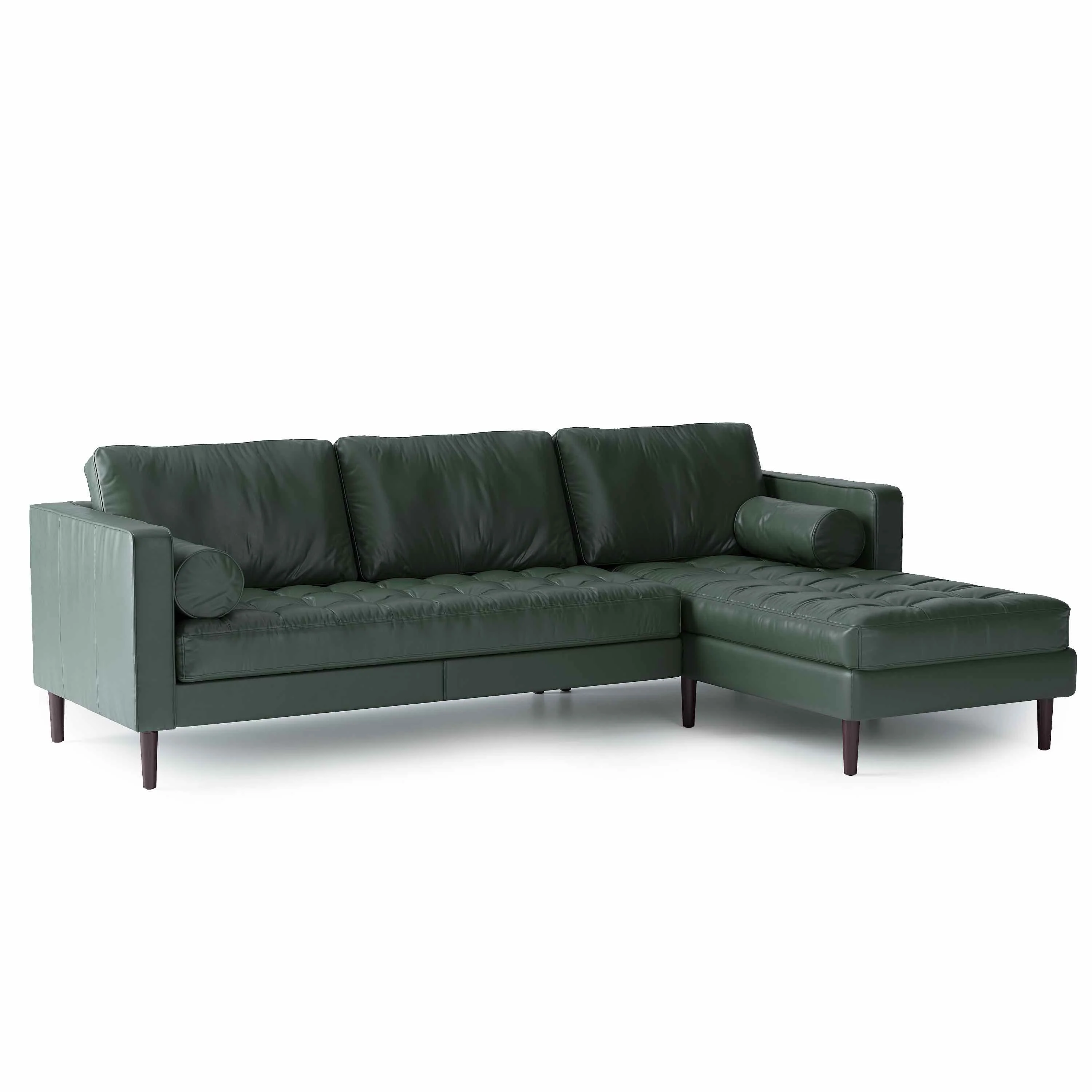 Palo Sofa | L-Shaped Right Sectional with Chaise (8.25 feet) | Italian Leather Sofa - Image 3