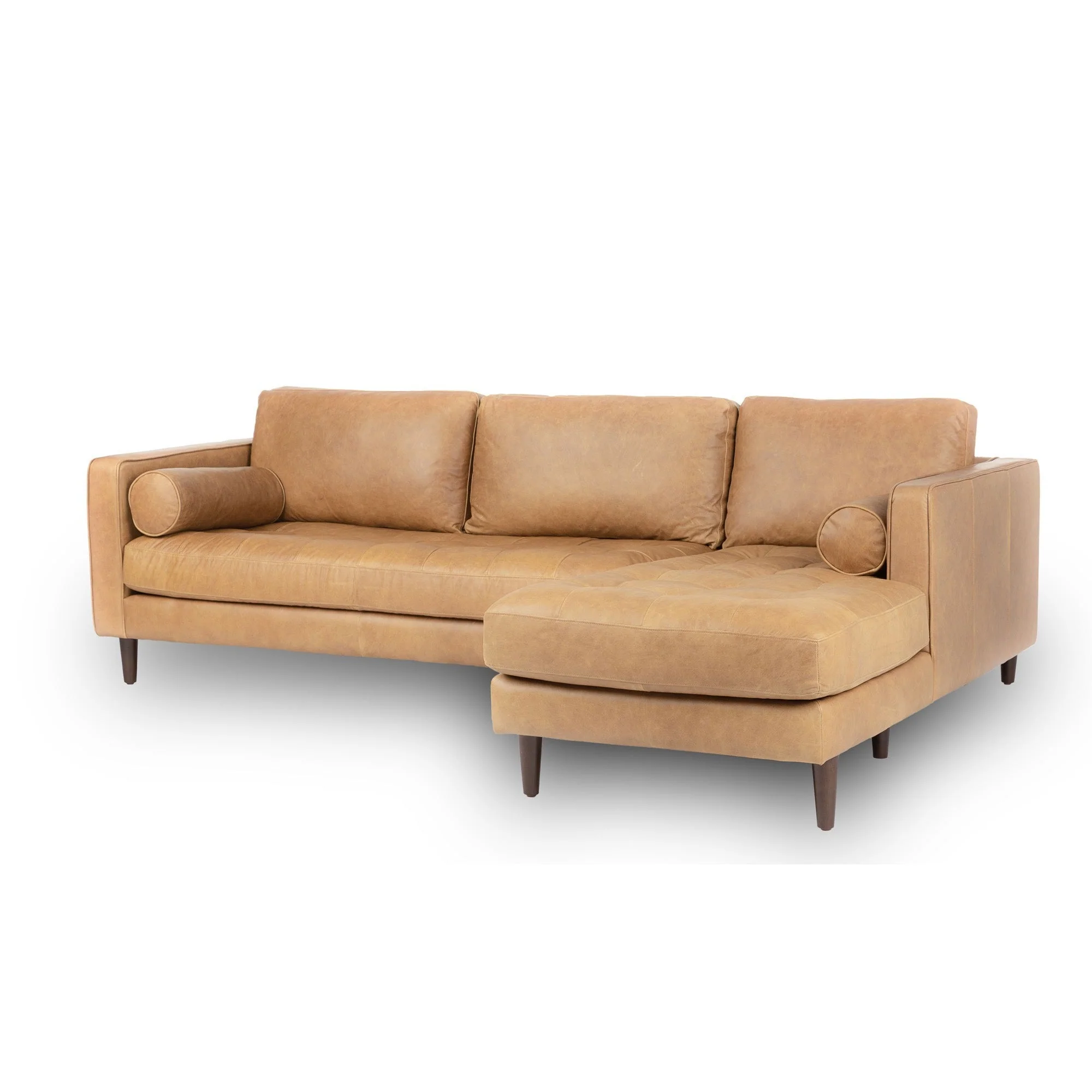 Palo Sofa | L-Shaped Right Sectional with Chaise (8.25 feet) | Italian Leather Sofa - Image 32