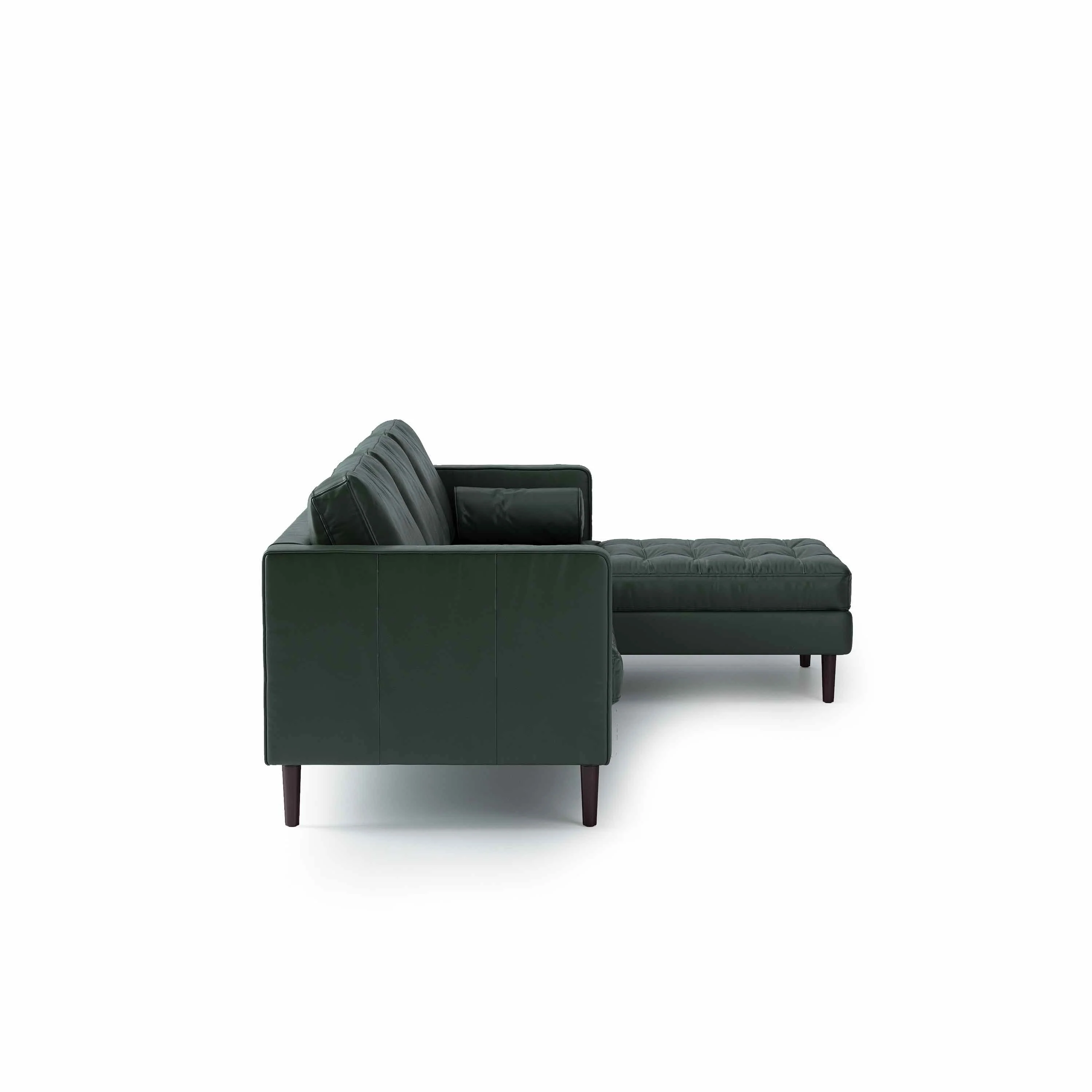 Palo Sofa | L-Shaped Right Sectional with Chaise (8.25 feet) | Italian Leather Sofa - Image 4