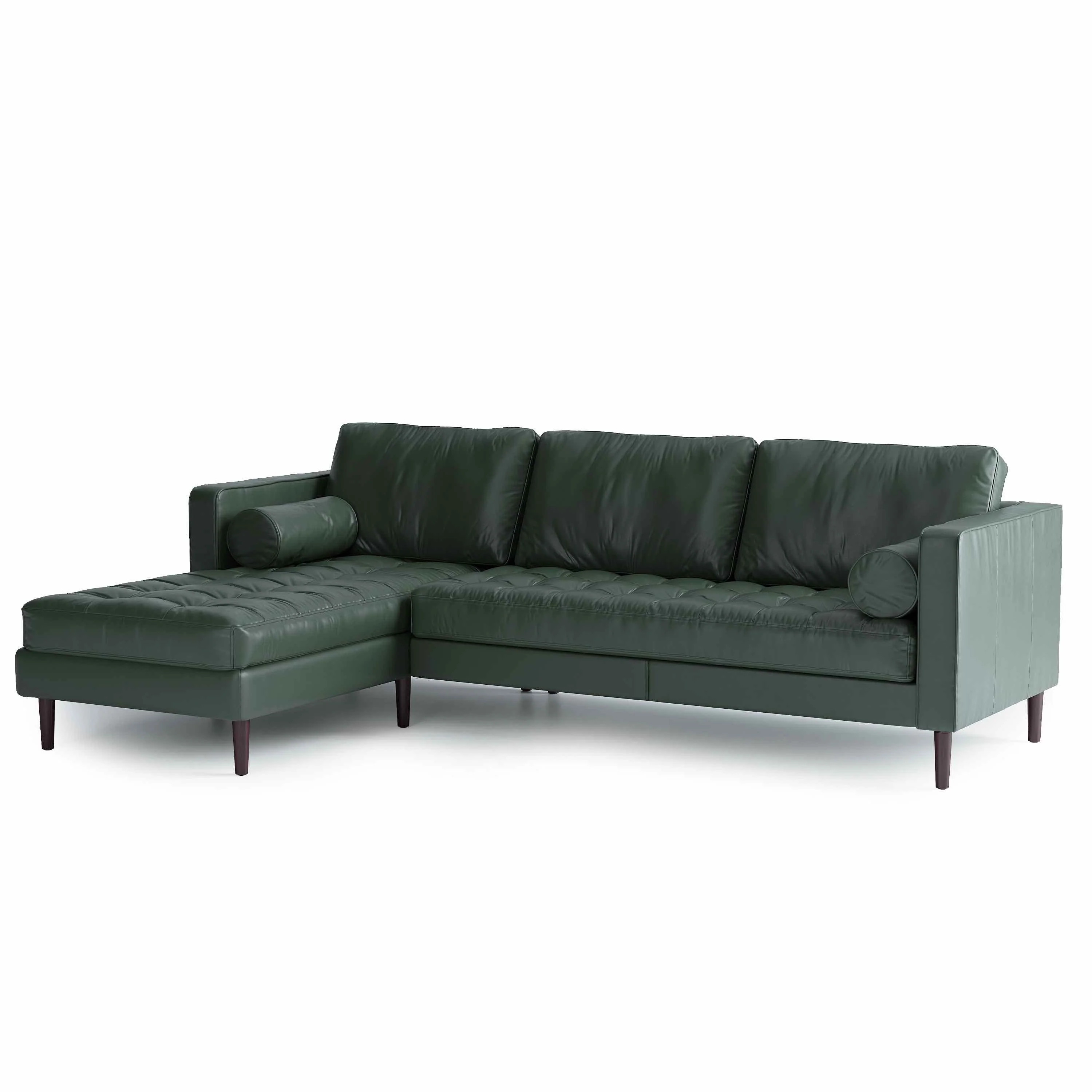 Palo Sofa | L-Shaped Right Sectional with Chaise (8.25 feet) | Italian Leather Sofa - Image 5
