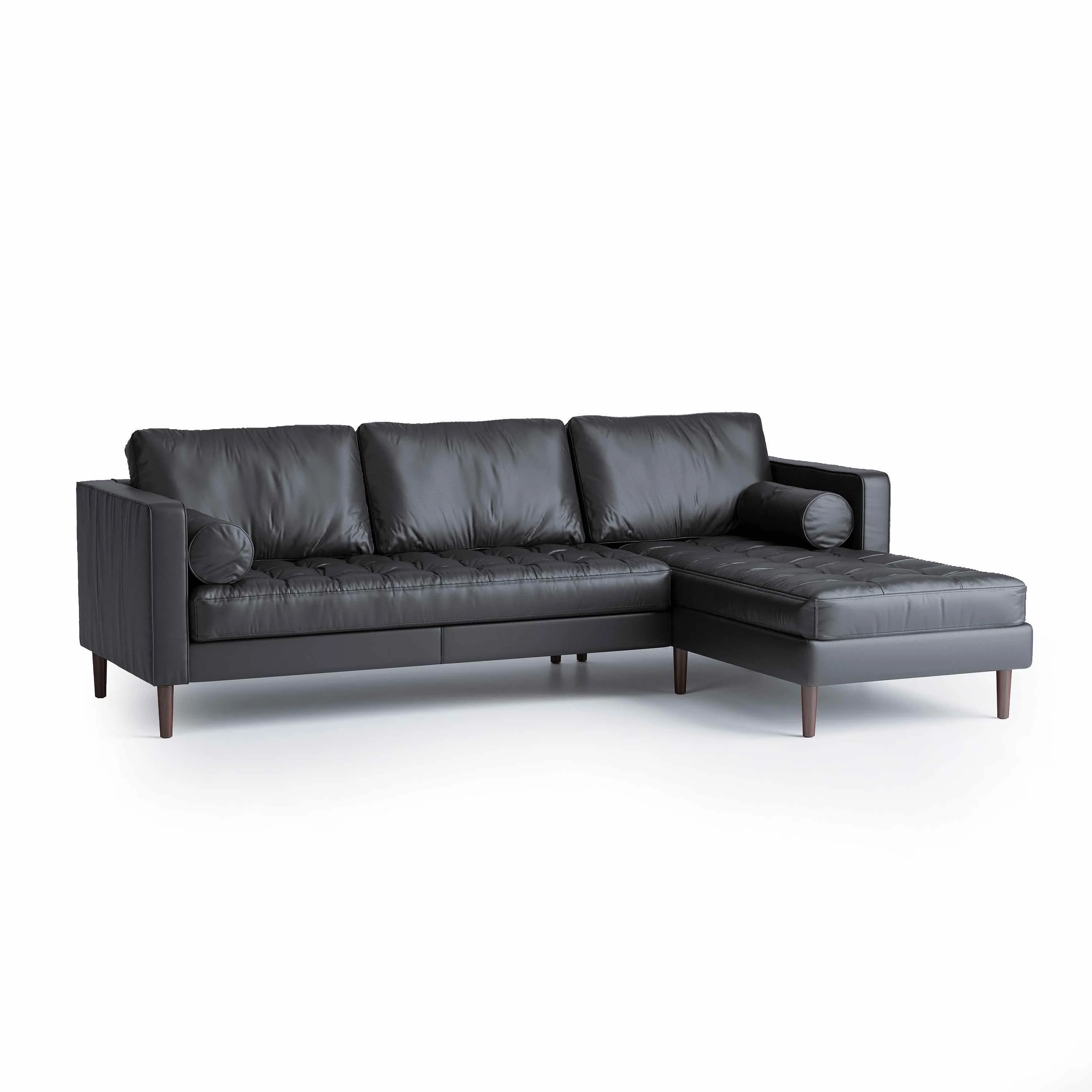 Palo Sofa | L-Shaped Right Sectional with Chaise (8.25 feet) | Italian Leather Sofa - Image 7