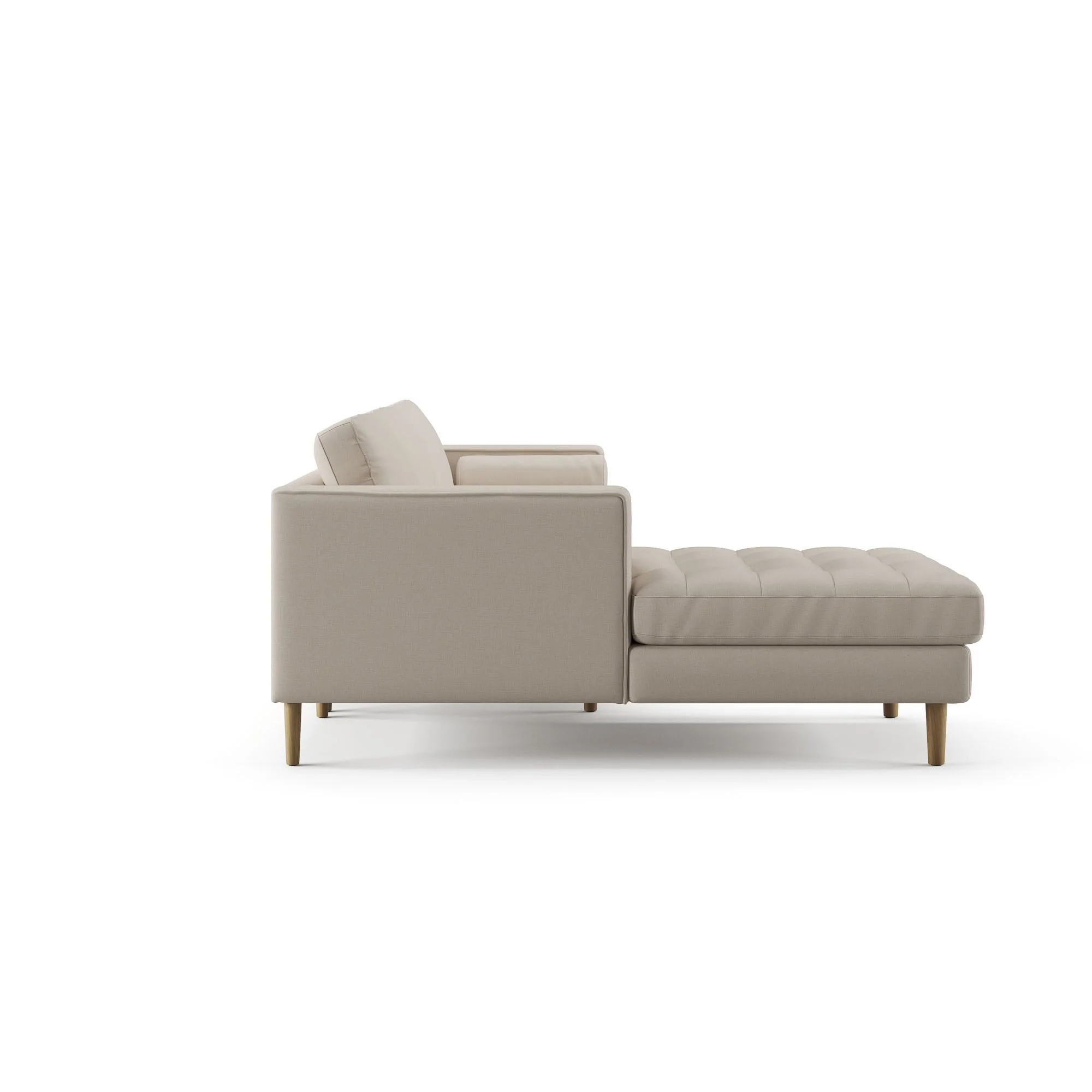 Palo Sofa T | L-Shaped Sectional with Chaise (8.25 feet length) | Tufted - Image 47