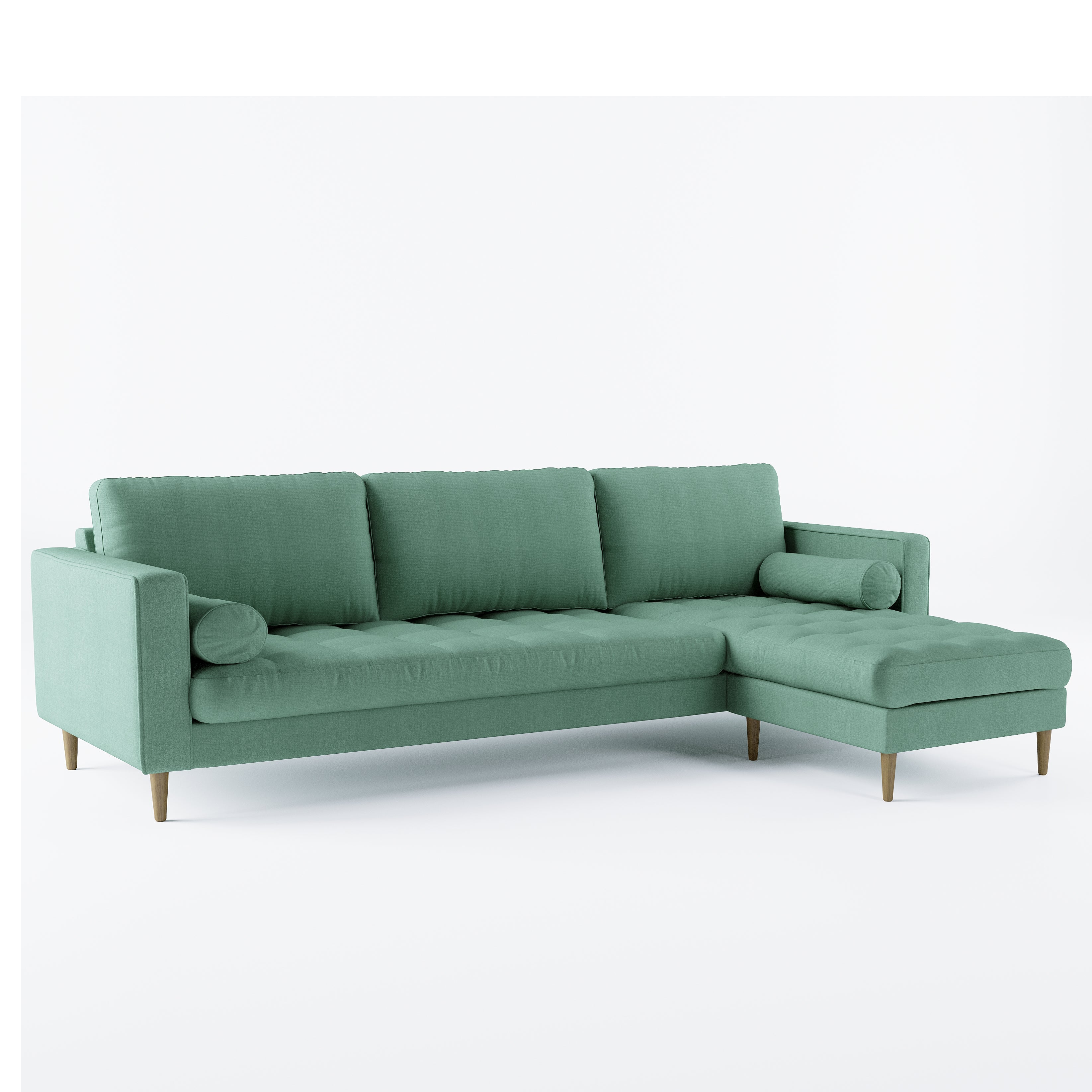 Palo Sofa T | L-Shaped Sectional with Chaise (8.25 feet length) | Tufted - Image 81