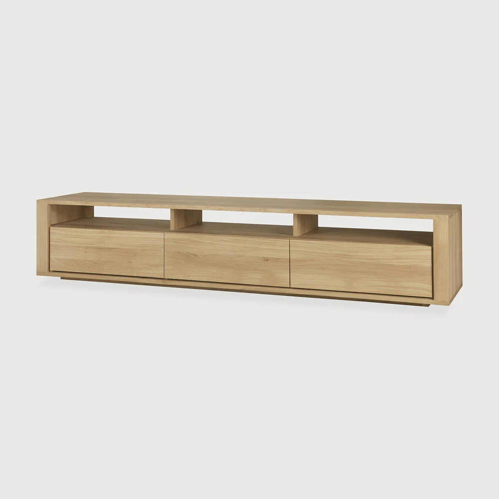 Sael TV Unit/Console - Solid Walnut/Teak/Oak Wood (Large) - Image 3