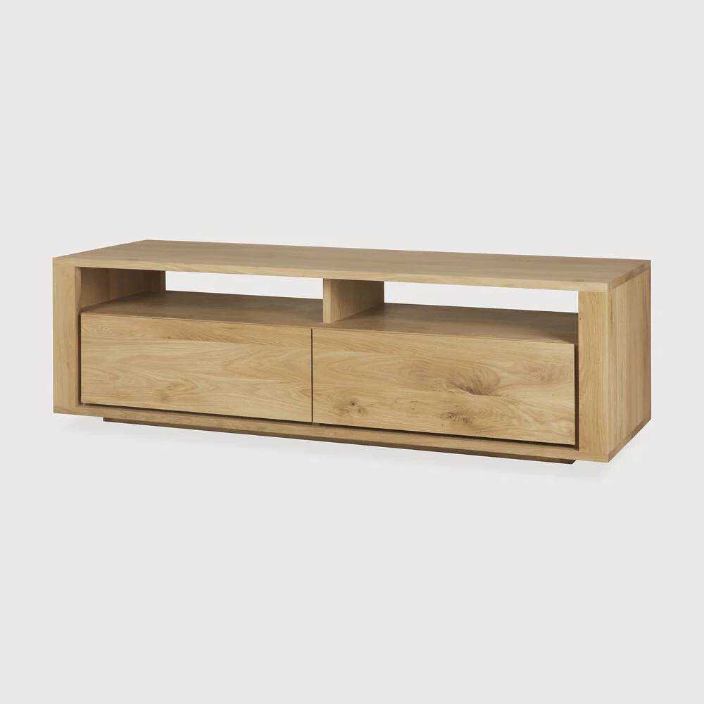 Sael TV Unit/Console - Solid Walnut/Teak/Oak Wood (Small) - Image 3
